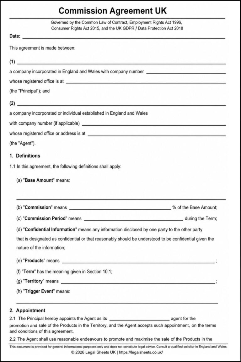 Commission Agreement