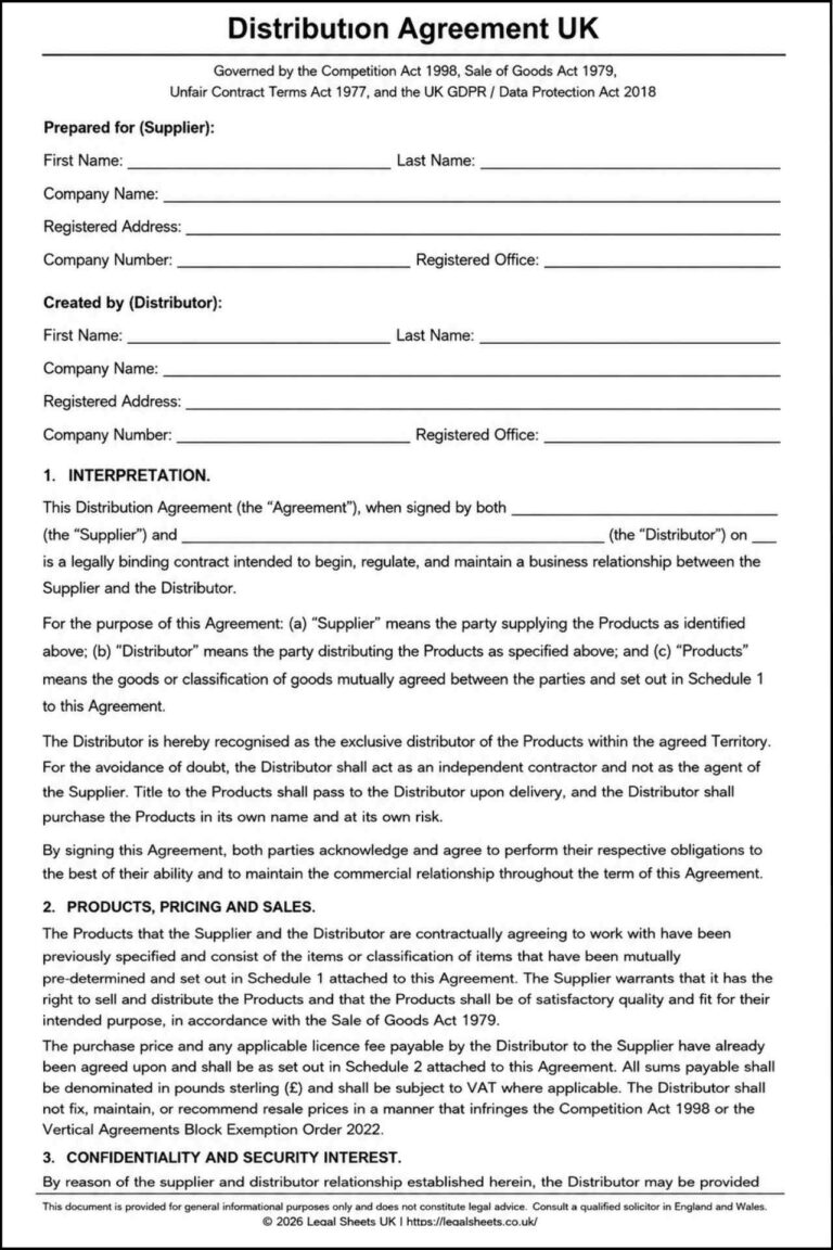 Distribution Agreement