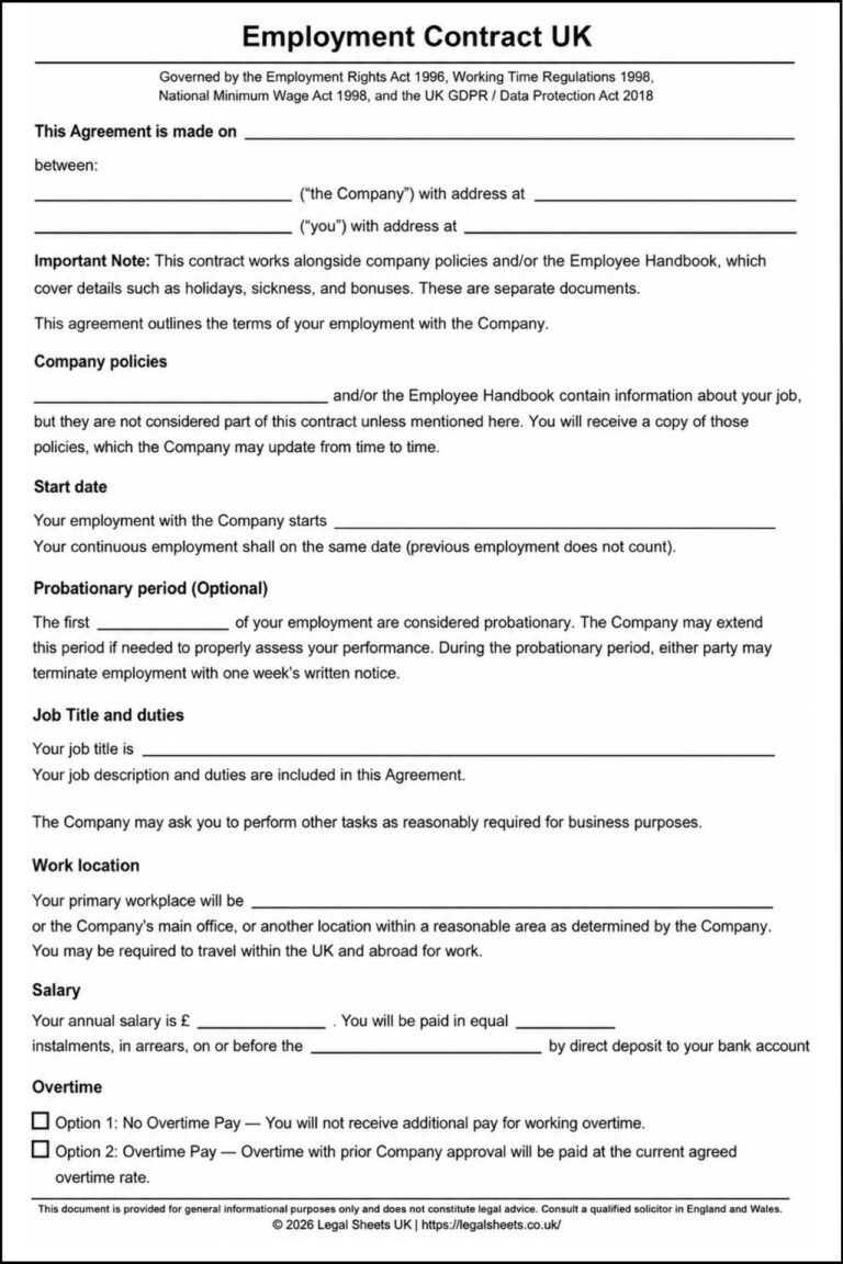 Employment Contract