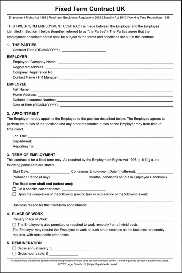 Fixed Term Contract