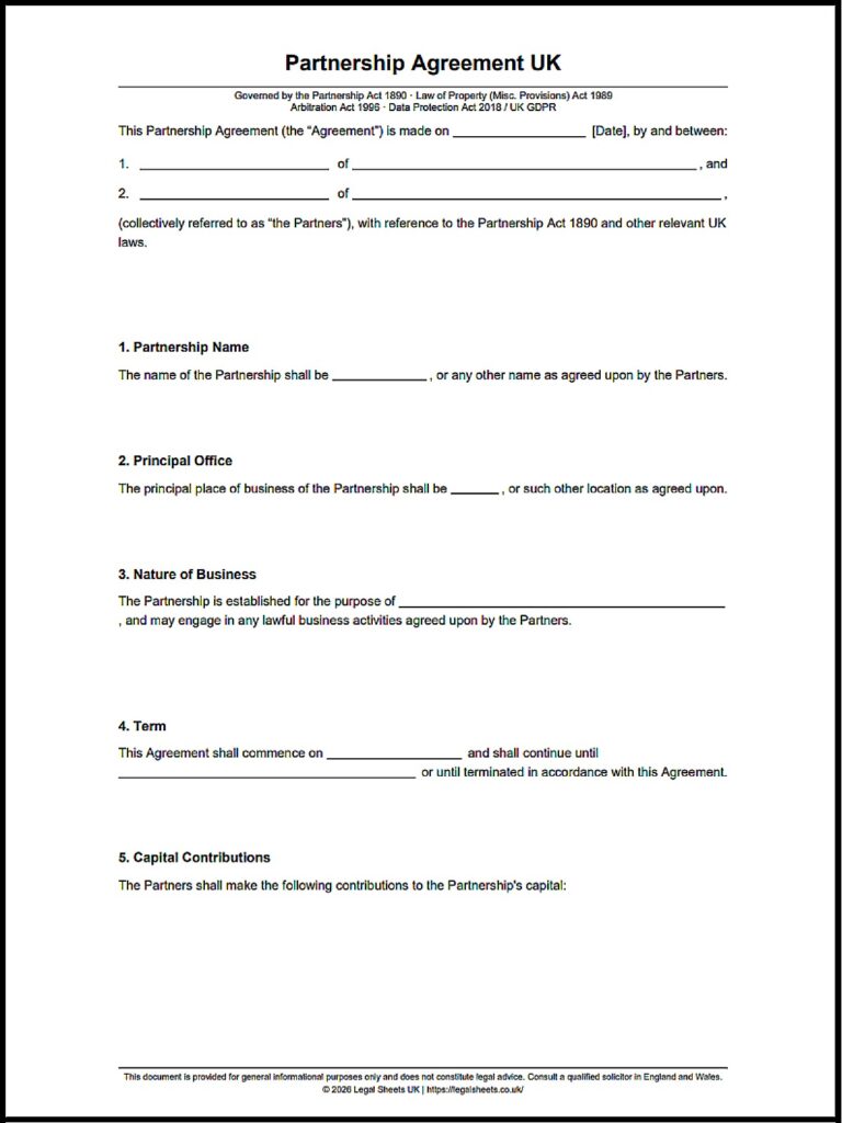 Partnership Agreement