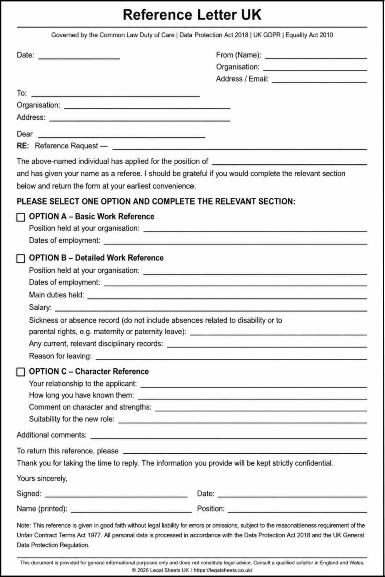 Reference Letter