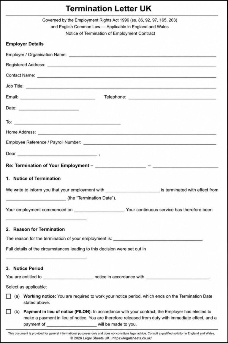 Termination Letter