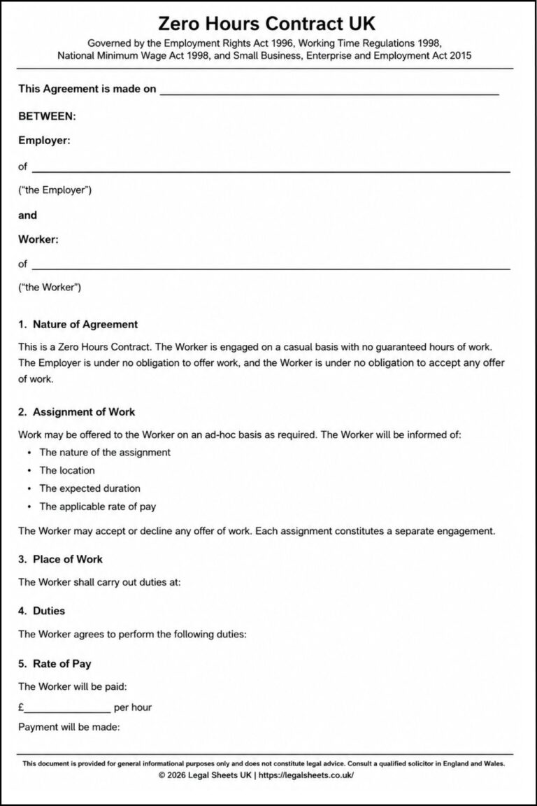Zero Hours Contract