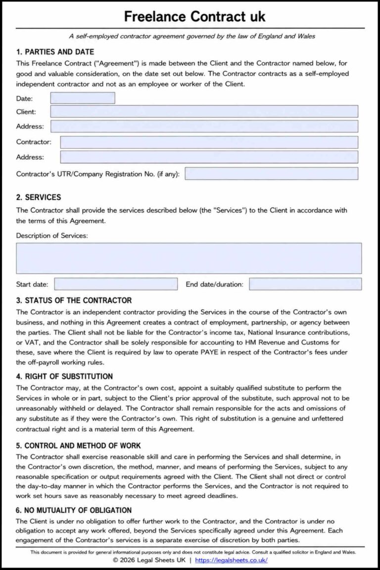 Freelance Contract